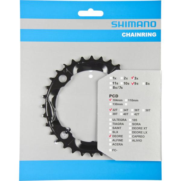 SHIMANO Kettenblatt DEORE FC-M590, FC-M591 32 Z&auml;hne