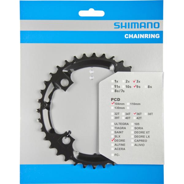 SHIMANO Kettenblatt DEORE FC-M590, FC-M591 36 Z&auml;hne