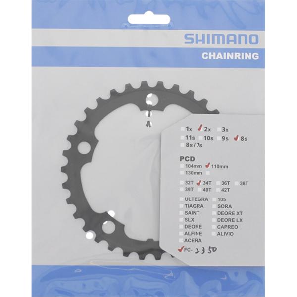 SHIMANO Kettenblatt FC-2350 34 Z&auml;hne Schwarz