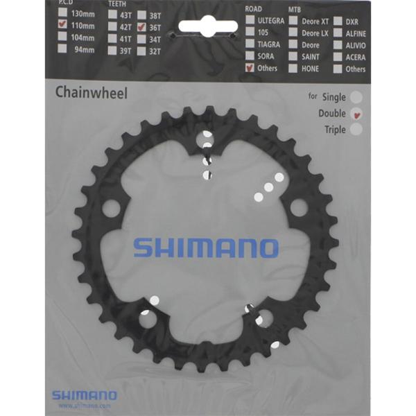 SHIMANO Kettenblatt FC-CX50 36 Z&auml;hne Schwarz