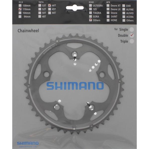 SHIMANO Kettenblatt FC-CX50 46 Z&auml;hne Silber
