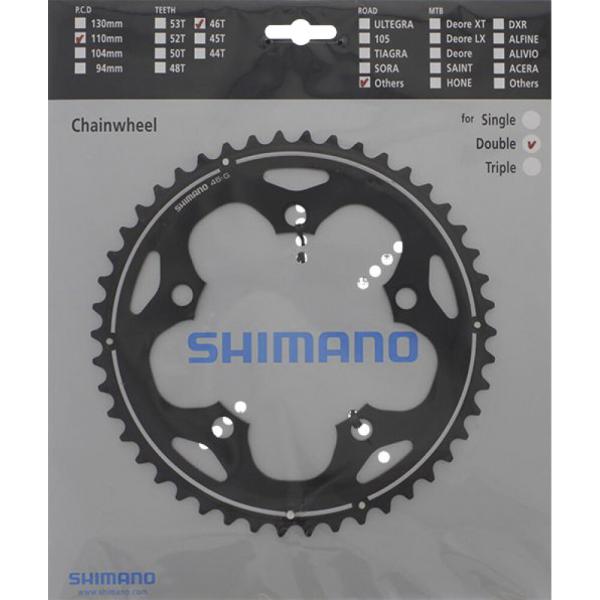 SHIMANO Kettenblatt FC-CX50 46 Z&auml;hne Schwarz