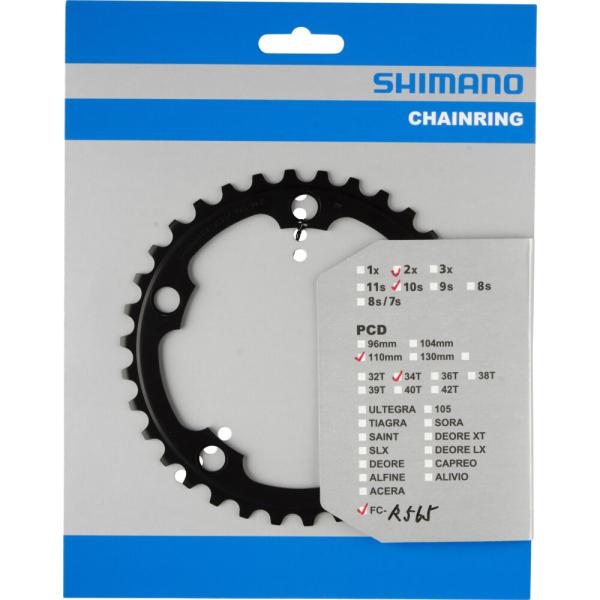 SHIMANO Kettenblatt FC-R565 34 Z&auml;hne Schwarz