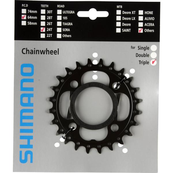 SHIMANO Kettenblatt DEORE FC-M522 24 Z&auml;hne