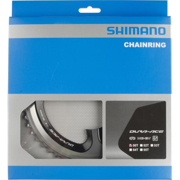 SHIMANO Kettenblatt DURA-ACE FC-9000 50 Z&auml;hne Silber/Schwarz