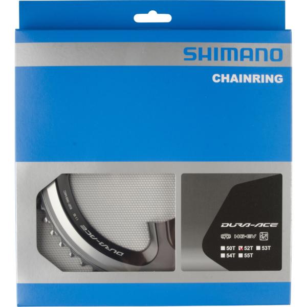 SHIMANO Kettenblatt DURA-ACE FC-9000 52 Z&auml;hne Silber/Schwarz