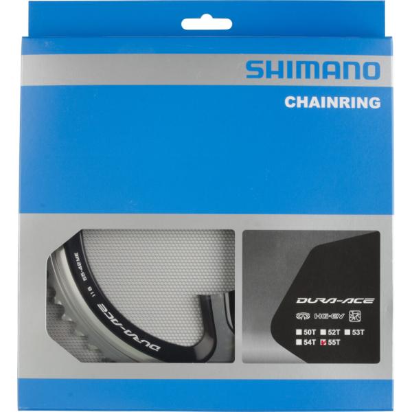 SHIMANO Kettenblatt DURA-ACE FC-9000 55 Z&auml;hne Silber/Schwarz