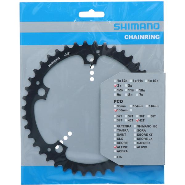 SHIMANO Kettenblatt ALFINE FC-S501 42 Z&auml;hne Schwarz