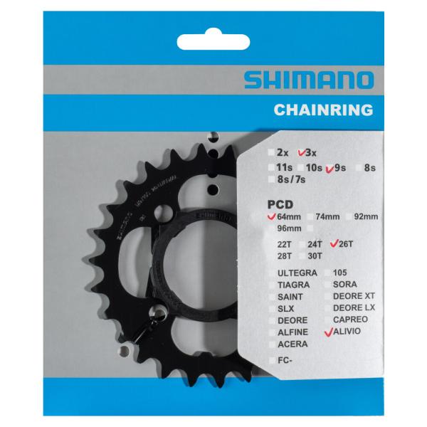 SHIMANO Kettenblatt ACERA FC-T4010 26 Z&auml;hne