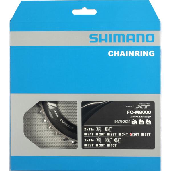 SHIMANO Kettenblatt DEORE XT FC-M8000 36 Z&auml;hne