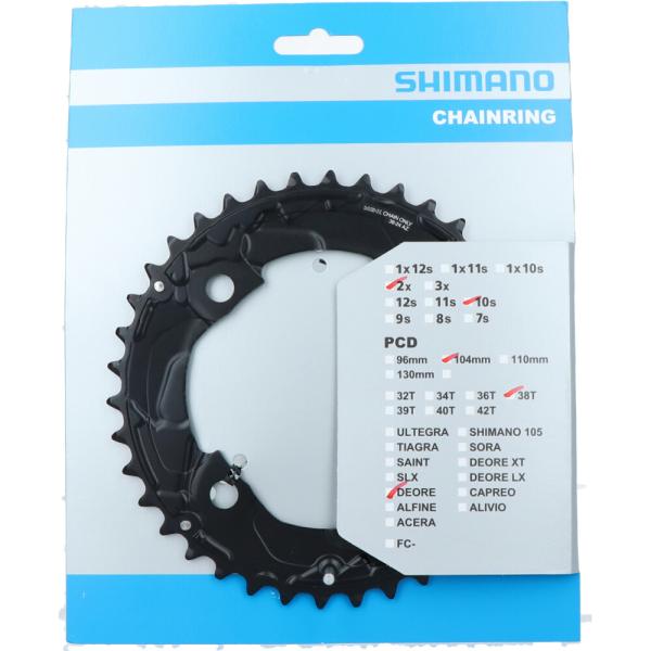 SHIMANO Kettenblatt DEORE FC-M617 38 Z&auml;hne