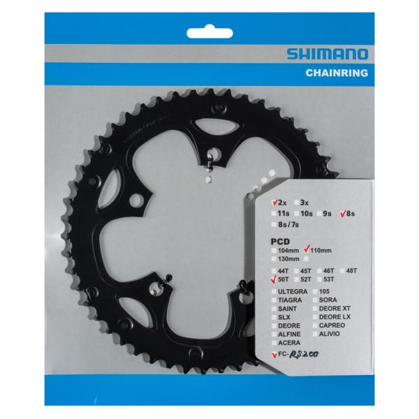 SHIMANO Kettenblatt FC-RS200 50 Z&auml;hne f&uuml;r KSR