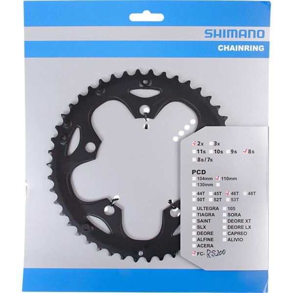 SHIMANO Kettenblatt FC-RS200 46 Z&auml;hne