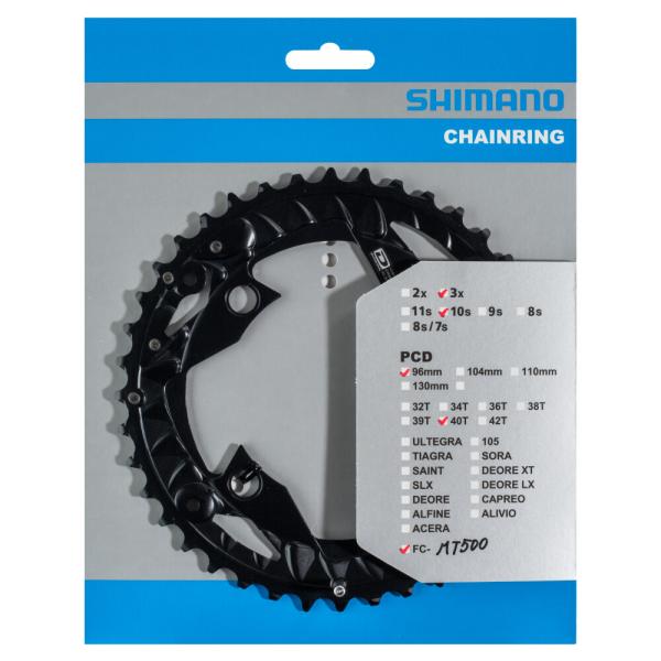 SHIMANO Kettenblatt FC-MT500 40 Z&auml;hne