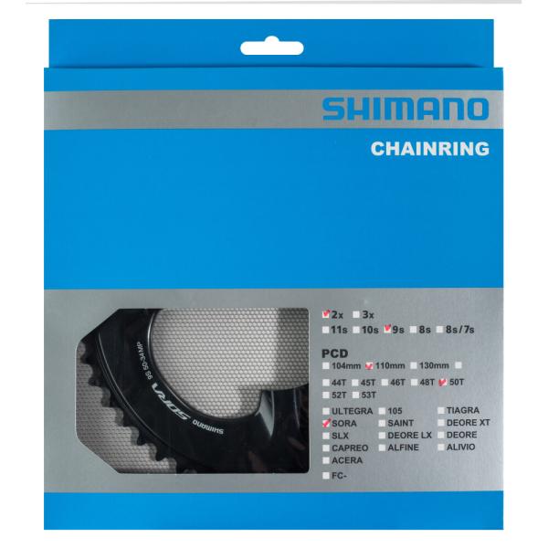 SHIMANO Kettenblatt FC-R3000 50 Z&auml;hne Schwarz