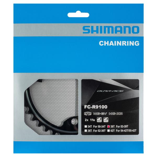 SHIMANO Kettenblatt DURA-ACE FC-R9100 39 Z&auml;hne