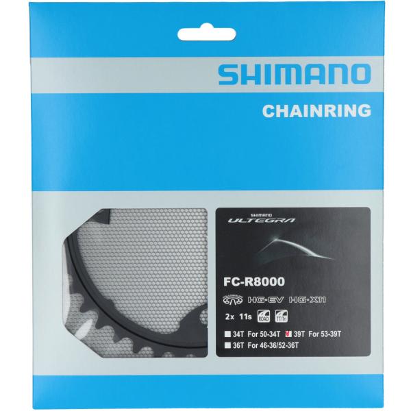 SHIMANO Kettenblatt ULTEGRA FC-R8000 39 Z&auml;hne Schwarz