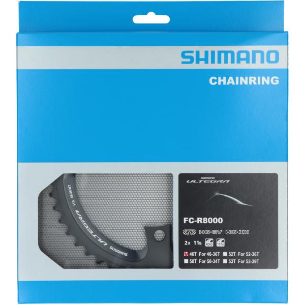 SHIMANO Kettenblatt ULTEGRA FC-R8000 46 Z&auml;hne Schwarz