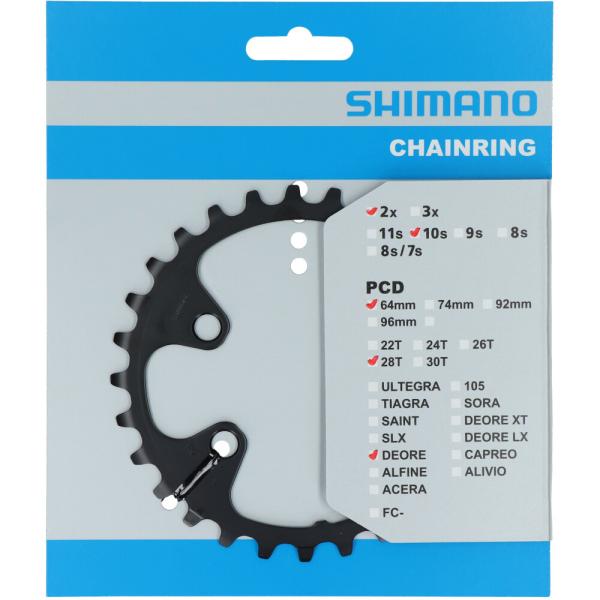 SHIMANO Kettenblatt DEORE FC-M6000-2 28 Z&auml;hne