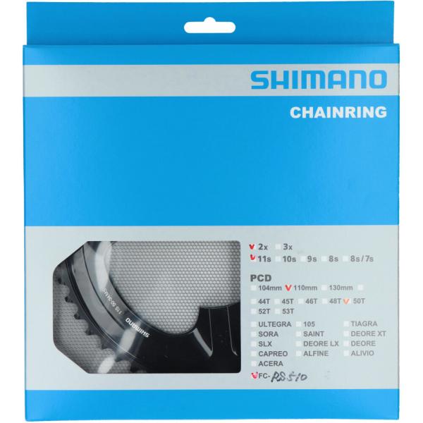 SHIMANO Kettenblatt FC-RS510 50 Z&auml;hne Schwarz