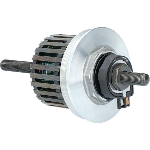 SHIMANO Dynamoeinheit 140 mm f&uuml;r Mutterntyp 140 mm DH-3D32-NT Silber