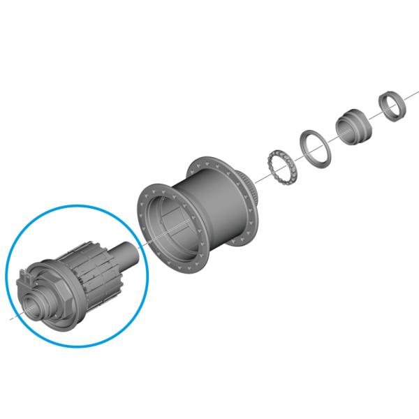 SHIMANO DYNAMOEINHEIT SILBER DH-UR708-3D   3,0WATT