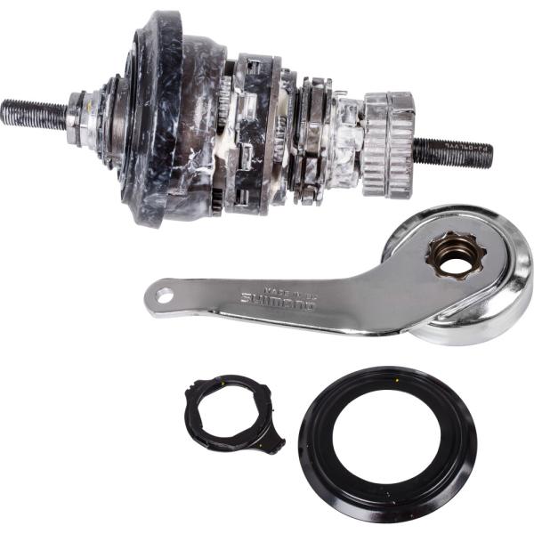 SHIMANO Getriebeeinheit f&uuml;r SG-C3001-7C 175,5 mm Achsl&auml;nge Silber inkl. Bremsarm