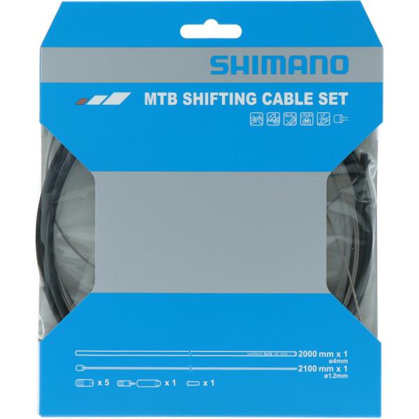 SHIMANO Schaltzug-Set MTB Edelstahl 2000 mm
