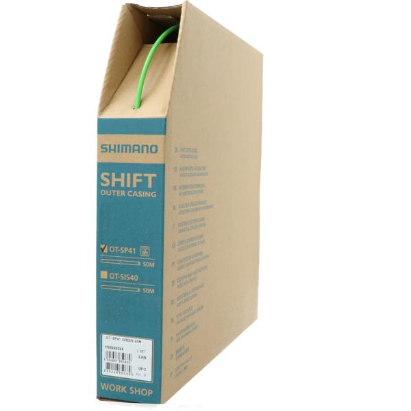 SHIMANO Schaltzugau&szlig;enh&uuml;lle OT-SP41 25 m Gr&uuml;n