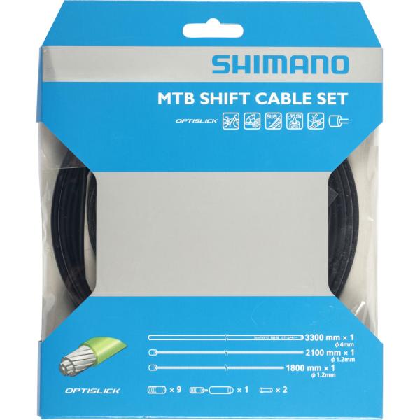 SHIMANO Schaltzug-Set MTB OPTISLICK 3300 mm Schwarz
