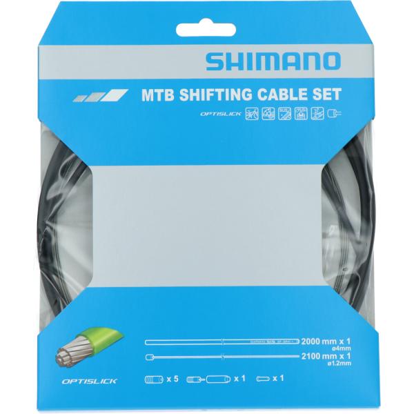SHIMANO Schaltzug-Set MTB OPTISLICK 2000 mm Schwarz