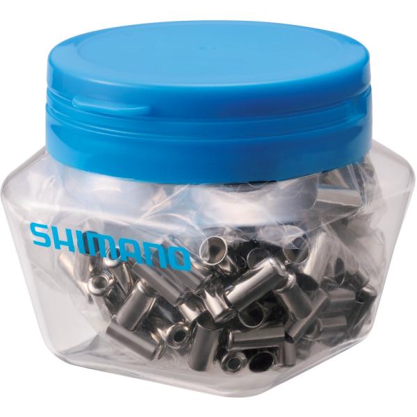 SHIMANO 200 St&uuml;ck. Endkappe Bremszugau&szlig;enh&uuml;lle Stahl