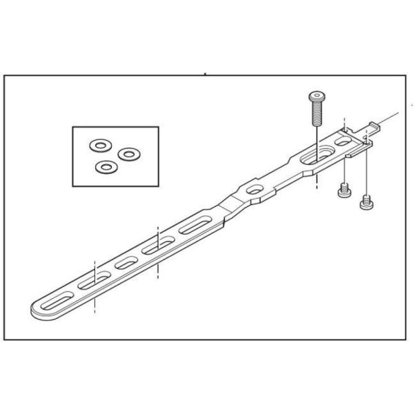 SHIMANO Halteschiene SM-BMR1 Lang inkl. Befestigungsschrauben