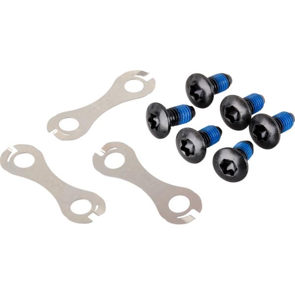 SHIMANO Befestigungsschrauben Bremsscheibe BR-M395 Rot HR inkl. Unterlegscheibe