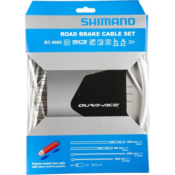SHIMANO Bremszug-Set DURA-ACE polymerbeschichtet Wei&szlig;