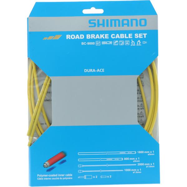 SHIMANO Bremszug-Set DURA-ACE polymerbeschichtet Gelb