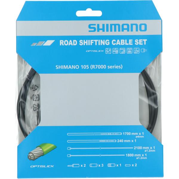 SHIMANO Schaltzug-Set 105 OPTISLICK Schwarz